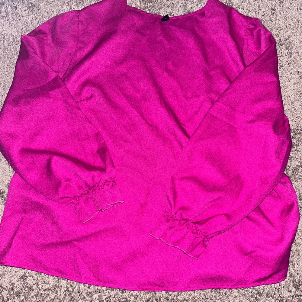 SHEIN Vibrant Pink Blouse